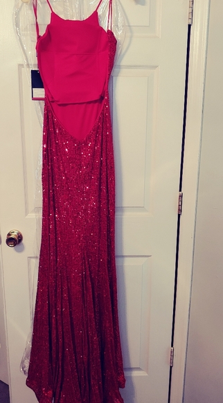 Red sequin lafemme size 4 - Picture 7 of 9